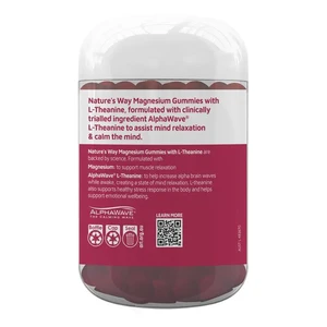 (PRE ORDER) Nature's Way Gummies Magnesium with L-Theanine 60 Gummies shelf life 2yrs